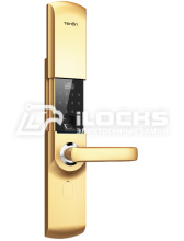 Биометрический электронный замок для двери Т5b Champagne